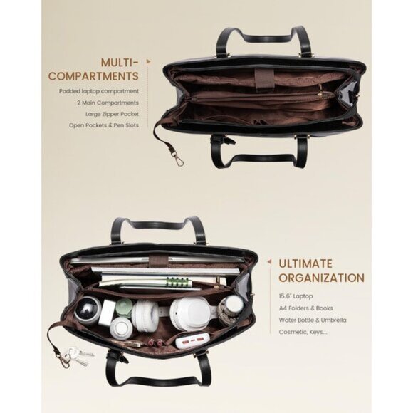 Laptop Tote Bag for Women, Work Bags Teacher Tote Bag - Picture 9 of 9